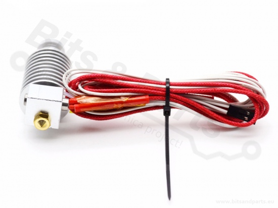 Hotend E3D V5 J-head remote/bowden aluminium 1,75mm/0,4mm 12V/40W